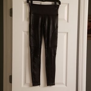 Spanx Moto Coated Leggings